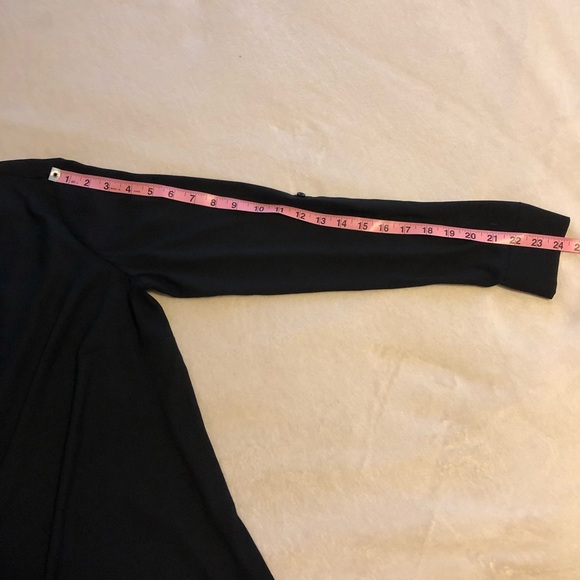 Ann Taylor basic black sheer top size small - Picture 7 of 8